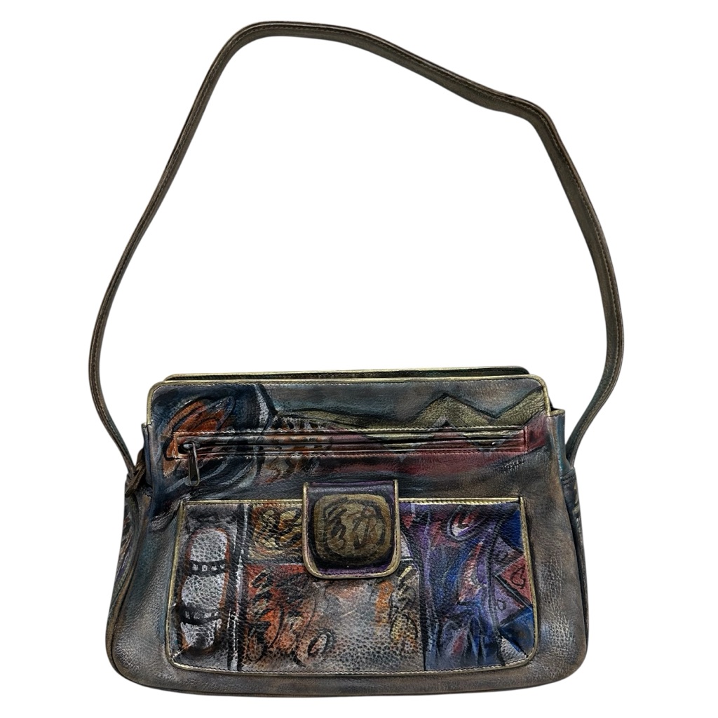 Jane Yoo Wearable Art Leather Purse Brand New Without Tags